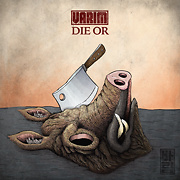 pigs head with a knife next to it for varim die or single cover