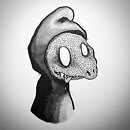 reptile wearing hood copic marker drawing