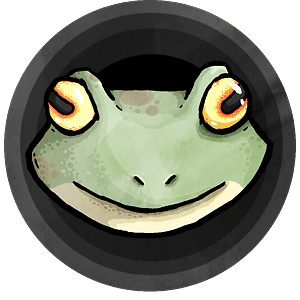 Green Frog 청개구리 Band Logo Illustration